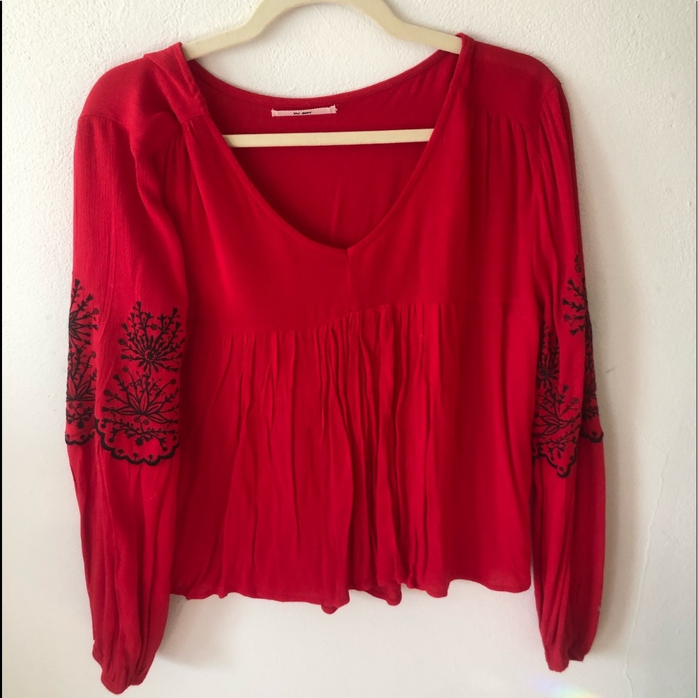 Super cute Red Blouse! (Francesca’s)